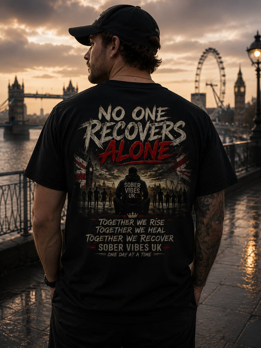 No one recovers alone GB tshirt